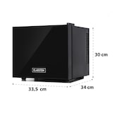 thumbnail of Frosty Mini-Kühlschrank EEC A Spiegelglastür 10 Liter schwarz Schwarz