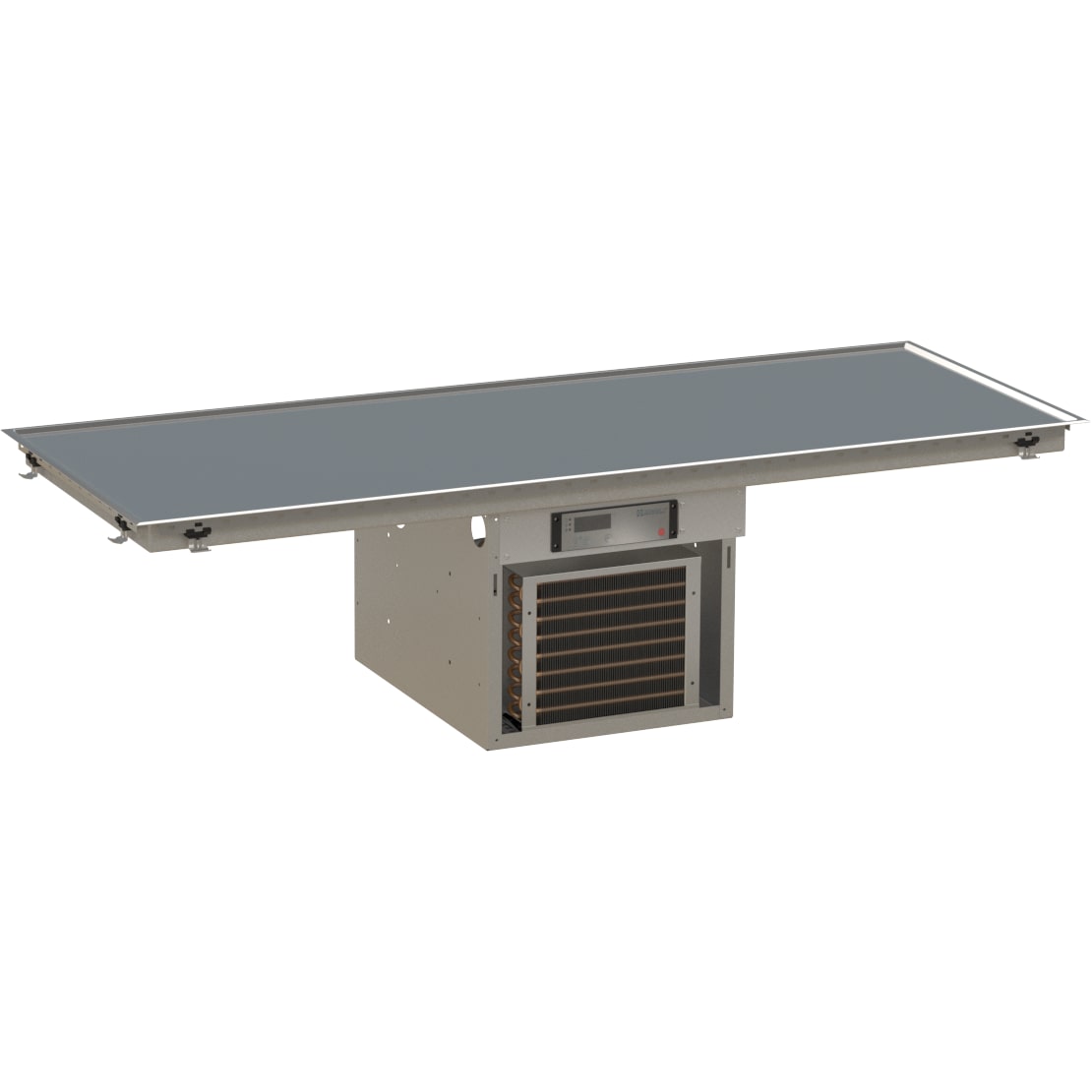 Kontakt-Kühlplatte "Liverpool"  1370x48x530mm (BxHxT)  steckerfertig mit Transporth.