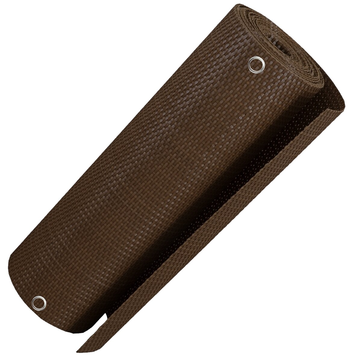 Polyrattan Balkon Sichtschutz Privafence - Balkonbespannung mit Metallösen - UV-fest, Wetterfest, Blickdicht 300x100 cm Braun