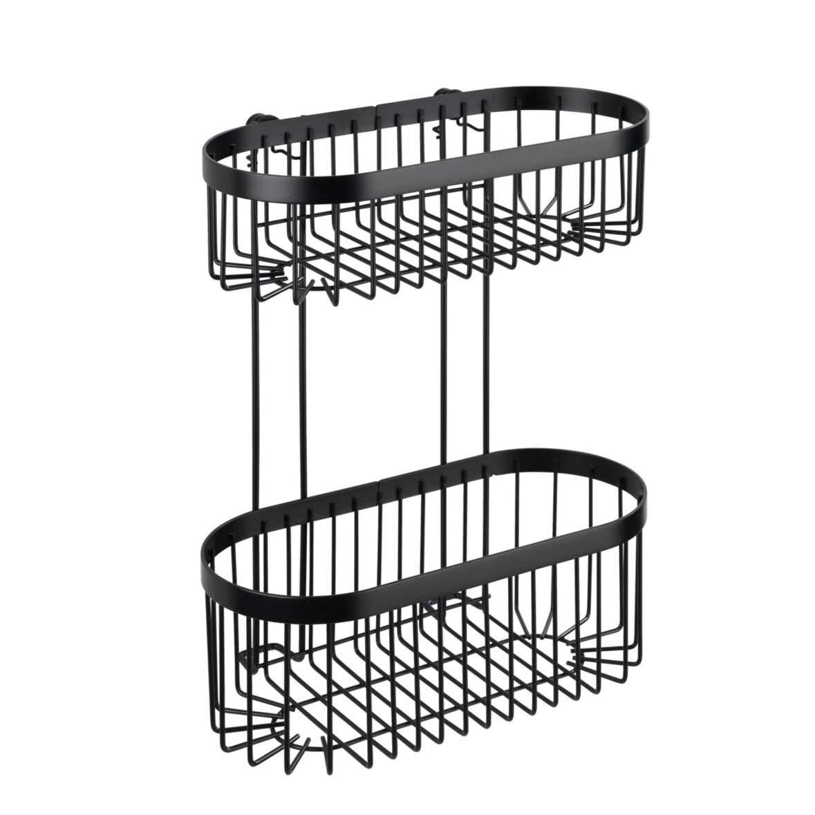 WENKO Wandregal 2 Etagen Classic Plus Black