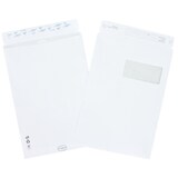 thumbnail of LA COURONNE Boite 50 Pochettes Blanches Gamme Superieure 90G Format C4 229X324Mm A Fenetre 110X50Mm Ouverture Facile Velin Blanc