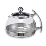 thumbnail of Teekanne Glas mit Edelstahl Stövchen Tee Set Teewärmer Teebereiter ca. 1,2 Liter
