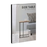 thumbnail of WellHome - Mesa Lateral de Metal com Tampo em MDF e Melamina na Cor Natural 40x26x58cm