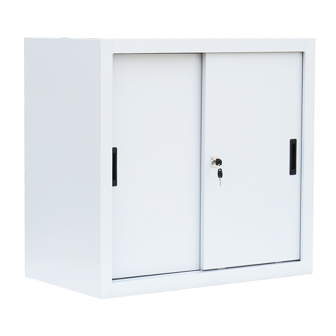 Lüllmann® Schiebetürenschrank, 2 OH, 750 x 800 x 450 mm, signalweiß