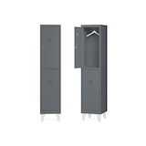 thumbnail of Rocada taquilla soldada 30cm (300mm) 1 modulo 2 puertas cuerpo antracita ral7015 + puertas antracita ral7015