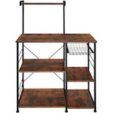 thumbnail of tectake Estantería para cocina Crawley 90x40x131,5cm  Madera Industrial Oscura, Rústica