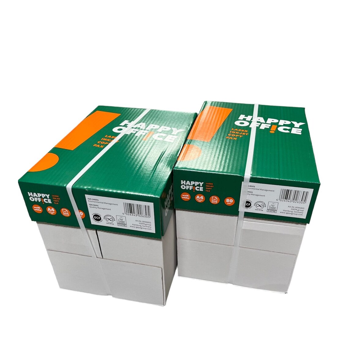 Happy Office Kopierpapier DIN A4 Drucker 5000 Blatt weiß ohne Linien 80g/qm