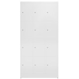 thumbnail of ClassiX Schließfachschrank, 3 Abteile à 4 Fächer, 1800 x 870 x 500 mm, signalweiß