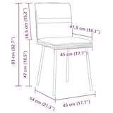 thumbnail of Esszimmerstühle VERA 2er Set Dunkelgrau Samt | Polsterstühle Küchenstuhl Wohnzimmerstühle Essstühle bequem