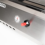 thumbnail of Romux® Plaque à snacker Gaz Lisse en Acier Inoxydable 100 cm | Plancha Professionnelle Modèle de Table pour Chauffe Rapide avec Thermocouple