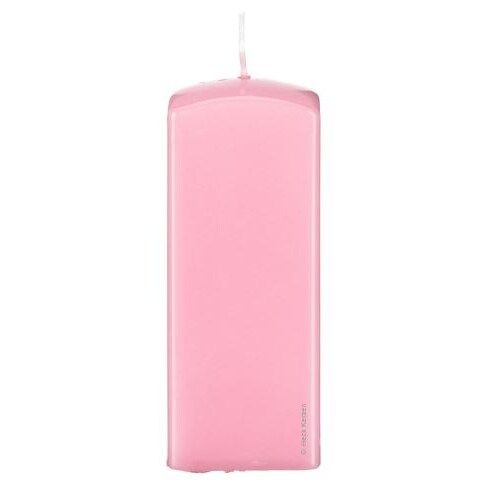 Kerzen Quadratische Kerzen (Quader Kerzen) Rosa, 300 x 60 x 60 mm, 6 Stück