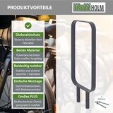 thumbnail of 2x Fahrradanlehnbügel 115x45 cm Flachstahl 12 mm pulverbeschichtet zum Einbetonieren in Anthrazit                Typ O