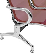 thumbnail of Panca in acciao per sala attesa ufficio studio a 3 posti - colore rosso