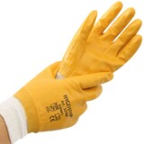 thumbnail of 10x12 Paar Arbeitshandschuhe "Nitril Grip Super" Gr.  L/9 Gelb Länge: 25 cm Handschuhe Sicherheitshandschuhe
