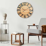 thumbnail of Relógio de Parede Vintage Preto/Madeira Clara Ø60cm Thinia Home
