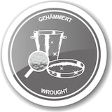 thumbnail of Kühler Rockford abnehmbarer Deckel, Edelstahl hochglanzpoliert, außen gehämmert, ø 40 cm, H 25 cm