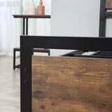 thumbnail of HOMCOM Struttura Letto Singolo Legno Acciaio Doghe Stile Industriale
