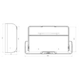 thumbnail of Timkid Wandwickeltisch KawaQ | Eiche, anthrazit, weiß