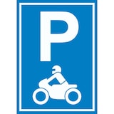 thumbnail of Motorrad Parkplatz Schild Biker Parkplatz A2 (420x594mm)