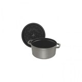 thumbnail of Cocotte Redonda Staub De28 Cm, 6.70 L, Color Gris Grafito