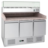 thumbnail of 3-türiger gekühlter Pizzaschrank mit Granit-Arbeitsplatte - AFI Collin Lucy AAPS903PZ