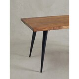 thumbnail of Sheesham Couchtisch, Massivholz, Baumkante, Metallgestell, Handgefertigt mit Schutzlack. 110x60x40 cm | Kadima Design