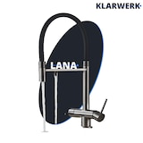 thumbnail of Lana | Rubinetto estraibile grigio nero a 3 vie | Miscelatore cucina per acqua potabile in acciaio inossidabile | Girevole a 360° Filtra 3 connessioni
