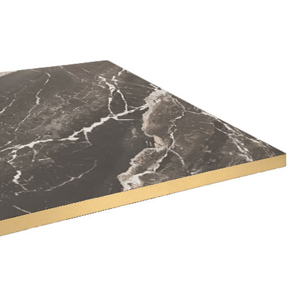 Restootab - Tablero 120x70 diseño mármol royal cantos latón