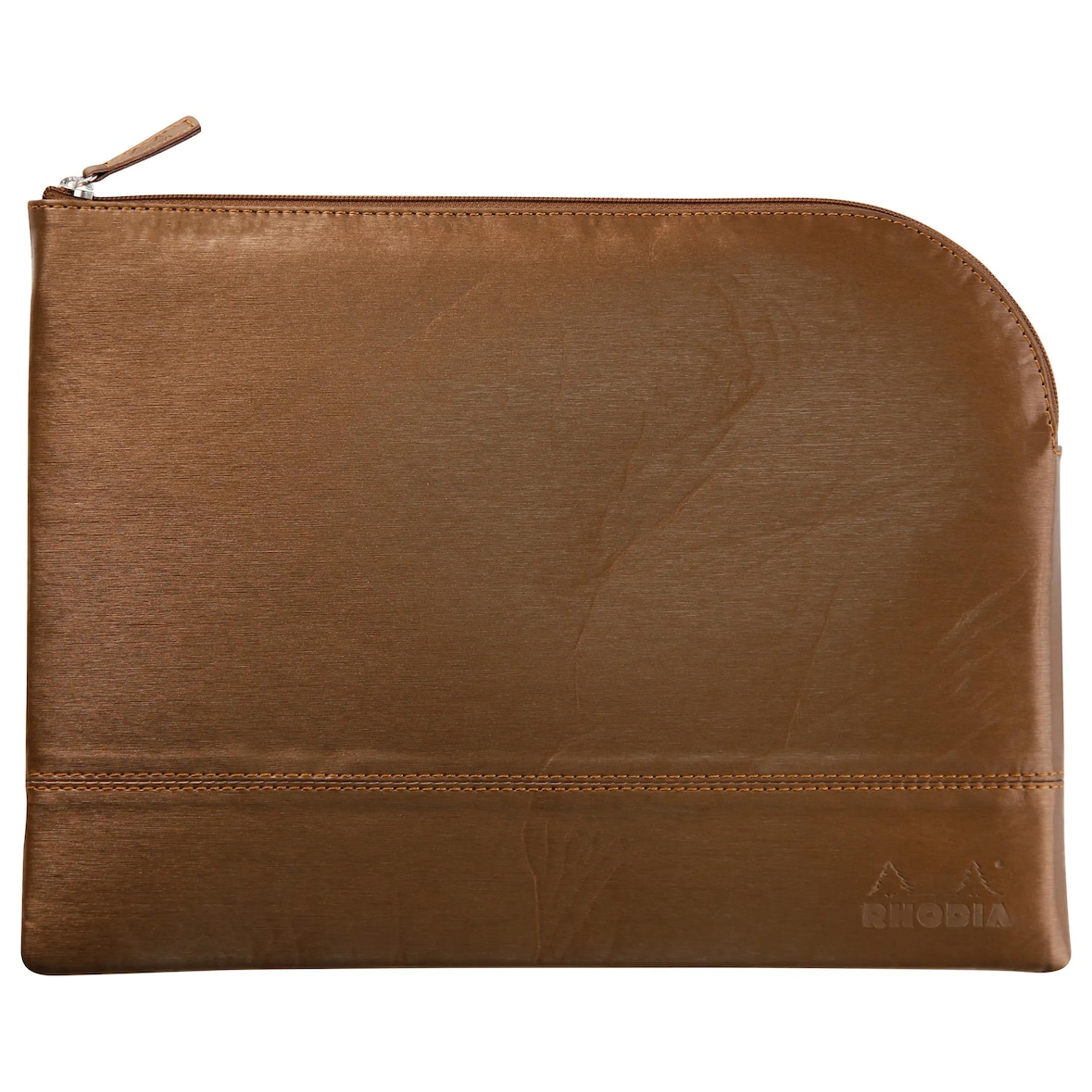 Rhodiarama Etui aus Kunstleder mit Reißverschluss, 21x28 cm - Bronze 116719C