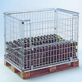 thumbnail of Palettenaufsatz für Europaletten, faltbar, Stahlgitter verzinkt, 1220x820x900 mm