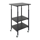 thumbnail of COSTWAY Suporte para impressora de 3 níveis com altura ajustável, carrinho para impressora com prateleiras e rodas, 49 x 40 x 77 cm (preto)