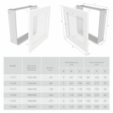 thumbnail of Rejilla de ventilación para chimenea blanca - Classic 17x17