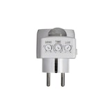 thumbnail of Perel Zwischenstecker mit Dämmerungssensor, einstellbar, 160°/9 m, 230 V, 300 W, Typ E, weiß