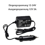thumbnail of XORO CA1224 - 12V/24V KFZ Adapter Überspannung & Übertemperaturschutz Spannungsstabilisierung (Ausgang: 12V/0 bis 3A) automatische Geräteerkennung
