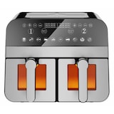 thumbnail of Friteuse à air chaud Airfryer numérique double panier 2400W Acier Inoxydable avec fenêtre 9L  CNAFD45WS usage non-intensif Comfy Nest