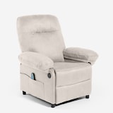 thumbnail of Poltrona relax reclinabile massaggiante USB con poggiapiedi Noemi - Grigio-SR6159USBGC