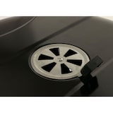 thumbnail of Barbecuetrolley HWC-N16, houtskool barbecue ketel barbecue tuinbarbecue met deksel drie schappen, staal email 143x131x66cm zwart