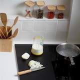 thumbnail of Planche de protection pour plaque de cuisson 28x50cm -  Noir Rectangle Verre Pebbly 50x28 cm