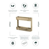 thumbnail of HORTALIA Jardinera vertical Stand Line Wall KD 2B en madera tratada para exterior