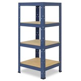 thumbnail of shelfplaza HOME 100x50x50 cm Schwerlastregal in blau mit 4 Böden und 175 kg Traglast pro Boden