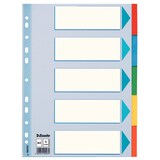 thumbnail of Kartonregister Standard Blanko, A4, Karton, 5 Blatt, weiss