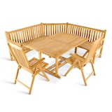thumbnail of Gartenmöbel Set 4tlg mit Eckbank Teak Gartentisch ausziehbar 180-240 cm KUBA/ARUBA