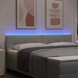 thumbnail of vidaXL LED Kopfteil mit LED-Lichtleisten Hellgrau 180 cm Polyester