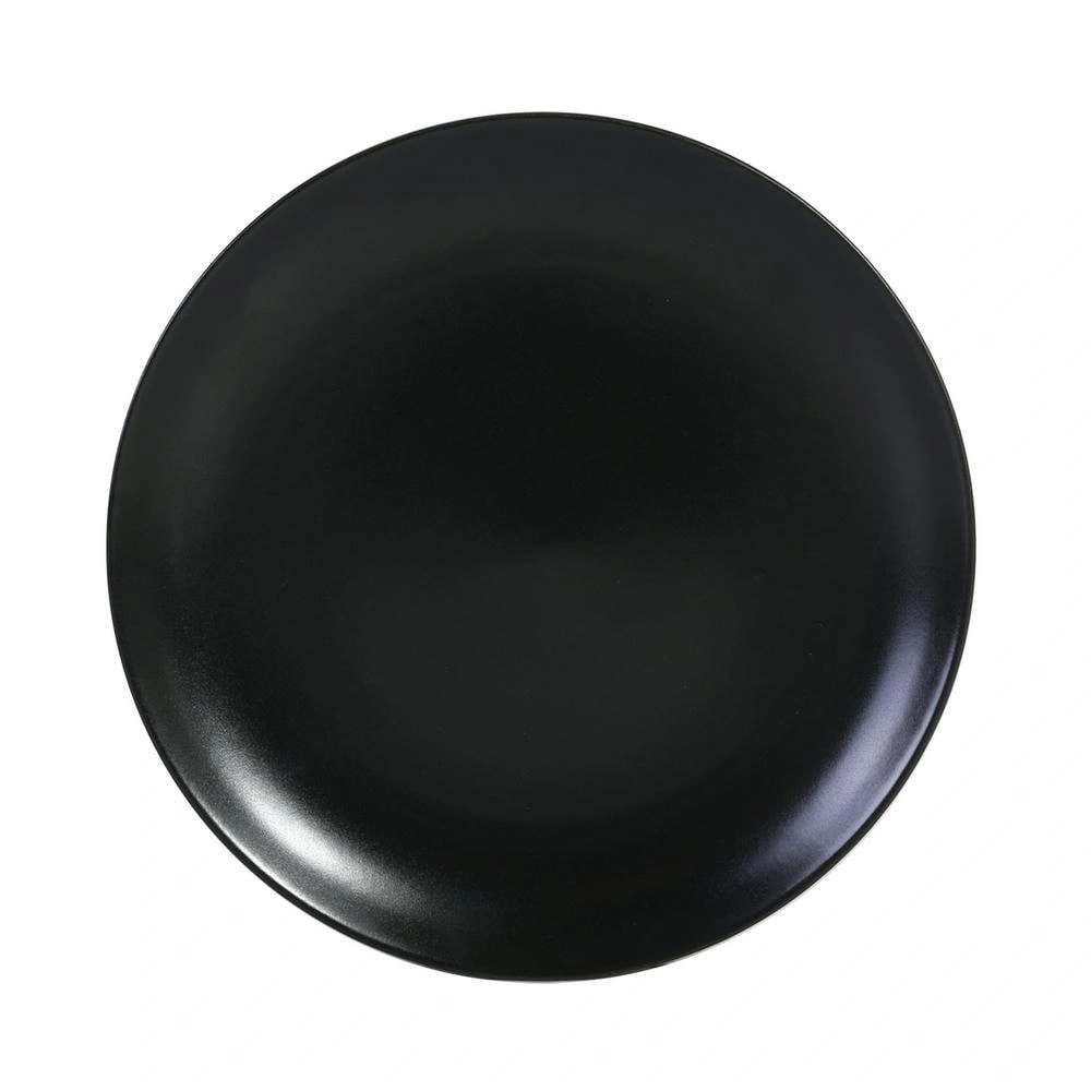 Viejo Valle - Plato Llano Negro 26X2.5Cm Infinity Stoneware Caja De 6 Uds
