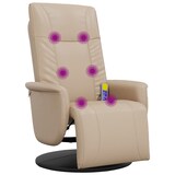 thumbnail of vidaXL Massagesessel mit Fußteil Cappuccino-Braun Kunstleder