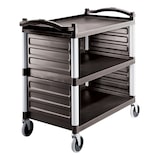thumbnail of CAMBRO - BC340KD-110 - Carrello porta pannelli con 3 ripiani 80 x 52 cm - 101,5 x 54 x 95 cm - Nero (pannelli non inclusi)