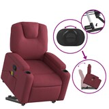 thumbnail of vidaXL Massagesessel mit Aufstehhilfe Weinrot Stoff