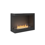 thumbnail of CORN 600 - Biolareira de canto, lareira embutida a bioetanol. Abertura esquerda - com vidro