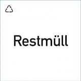 thumbnail of Wertstoffkennzeichnung "Restmüll", Kunststoff, 300x300 mm