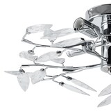 thumbnail of Helloshop26 - Plafonnier cristal suspension luminaire design LED diamètre 47,5 cm métal chrome argent  03_0005930